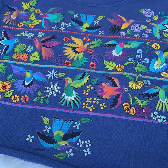 Crop cut hummingbird shirt farm core grunge - Picture 4 of 4